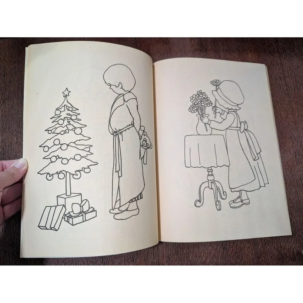 Vintage Holly Hobby Coloring Book of Fun Things to Do Rand McNally Elf Book 1976